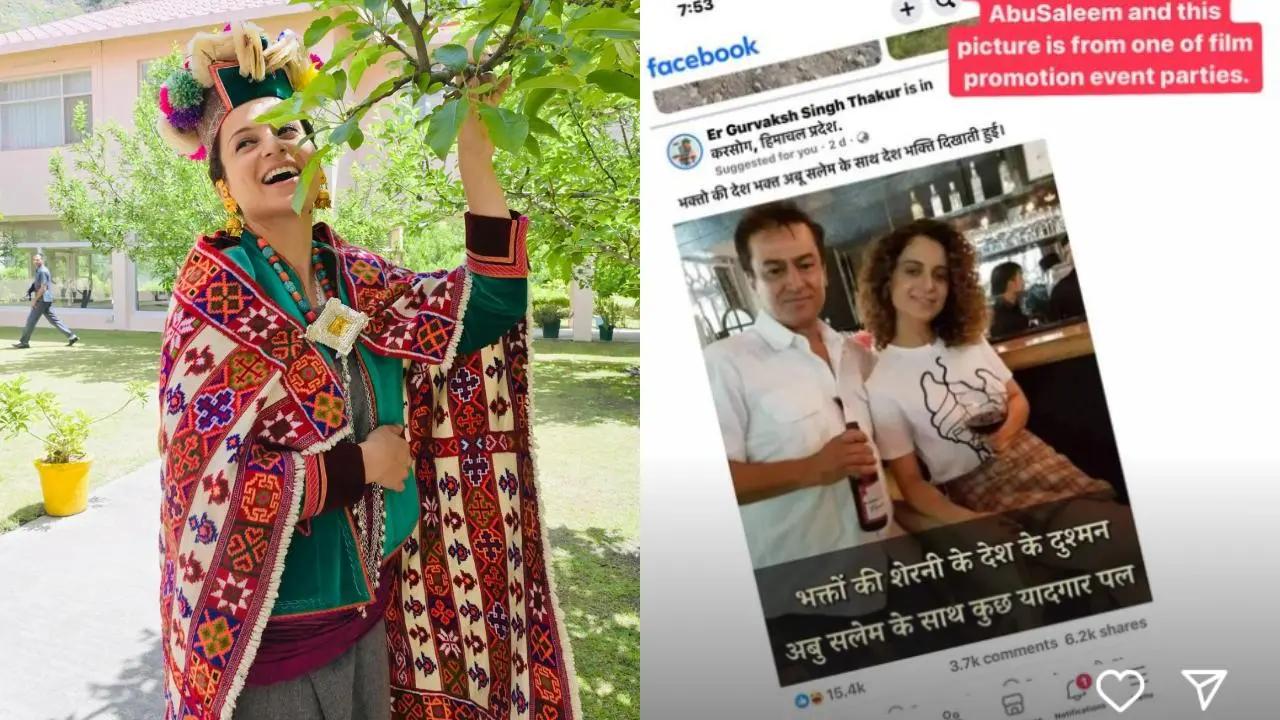 Kangana Ranaut clarifies man seen with her in viral pic is not Abu Salem: 'This is utterly disrespectful'. Read more