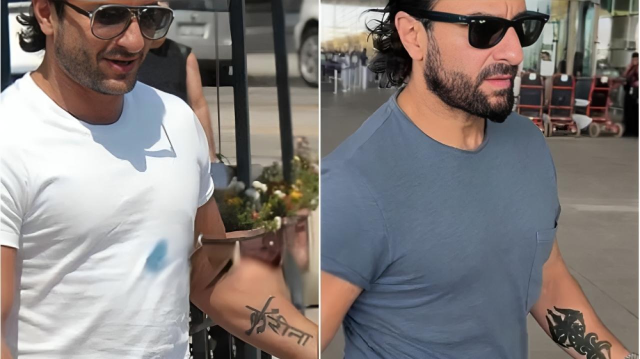 Saif Ali Khan modifies his famous ‘Kareena’ tattoo, netizens wonder why