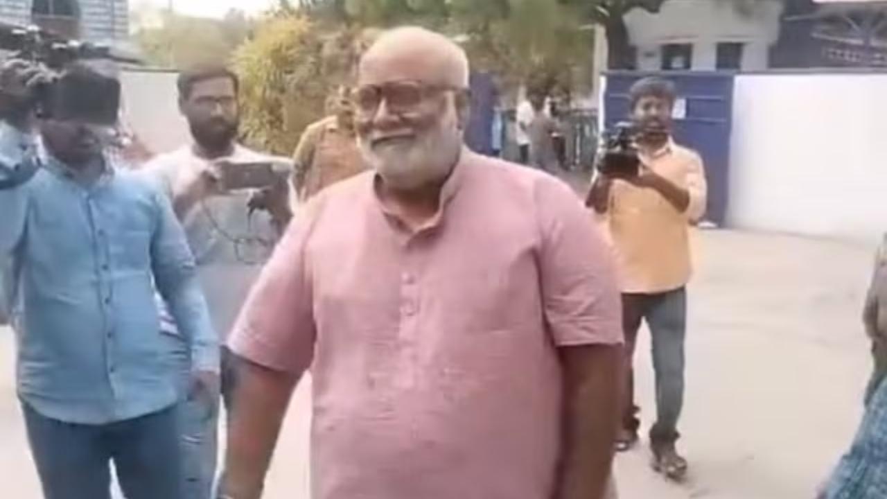 Oscar-winning composer Keeravani was also seen casting his vote. After voting, he told the media, 