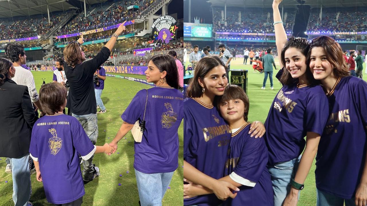 Suhana Khan's Instagram goes KKR crazy! Shares new pic with Shah Rukh Khan