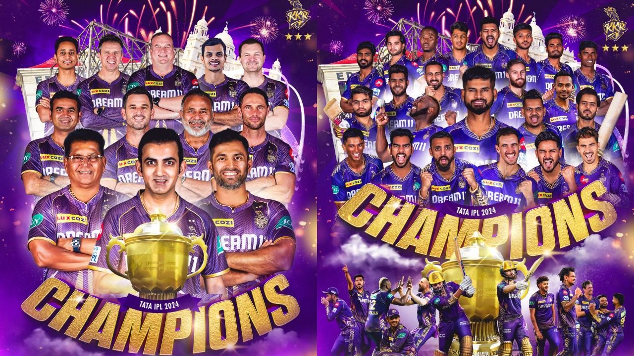 Kolkata Knight Riders defeats SRH, wins the title for the third time