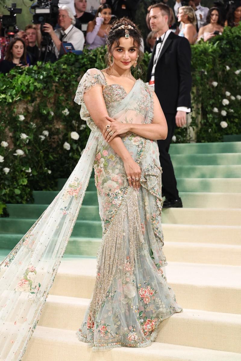 Alia Bhatt made her second appearance at the MET Gala. This time she opted for a custom Sabyasachi look