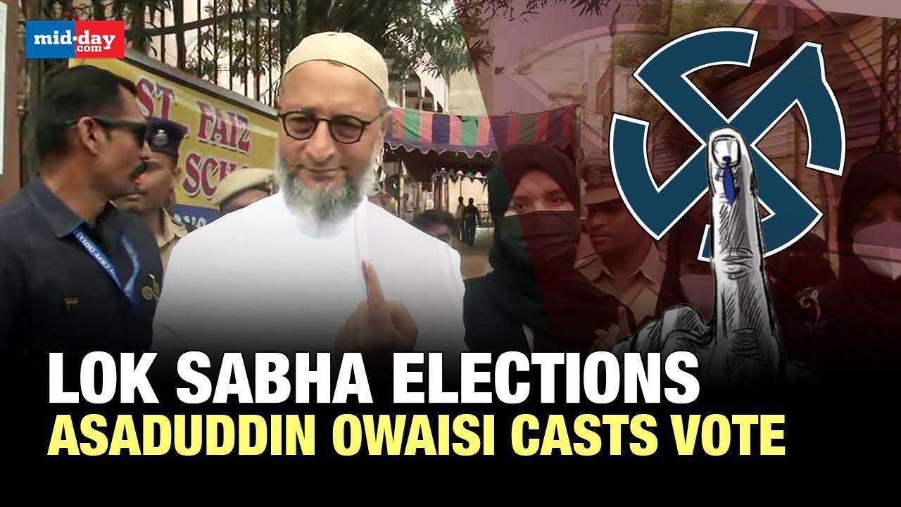 LS Polls 2024: AIMIM Chief Owaisi Casts Vote