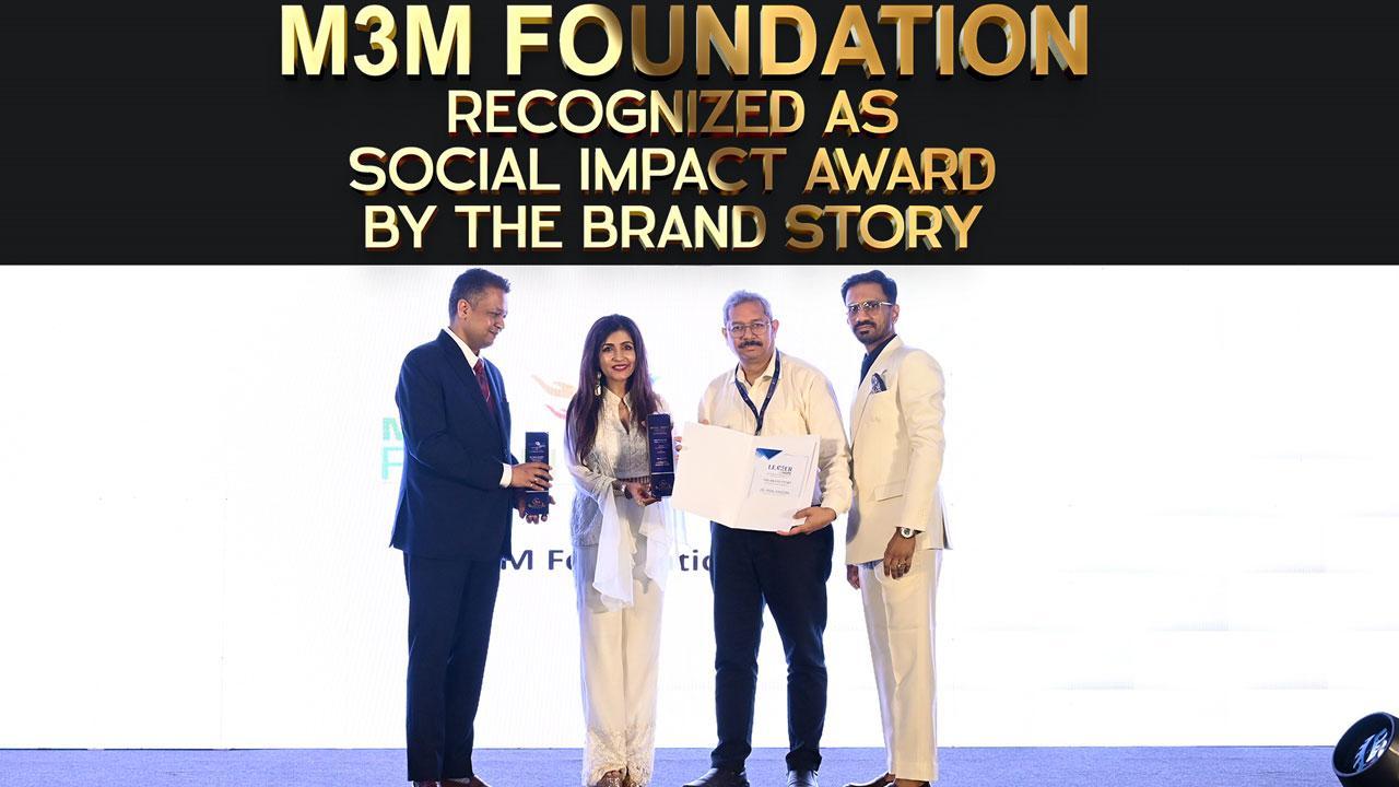 M3M Foundation Gets Recognised with the Social Impact Award at the Indian Brand and Leadership Conclave 2024
