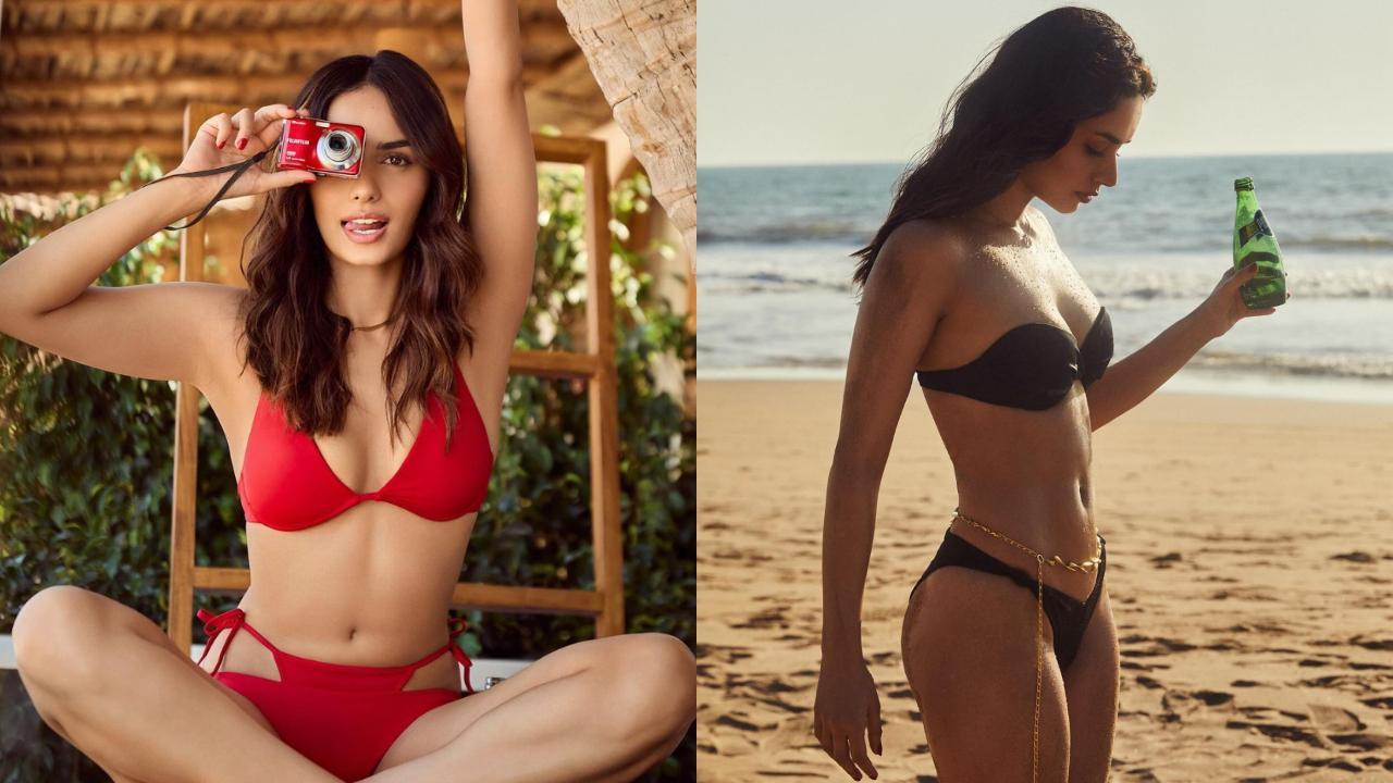 Manushi Chhillar turns up the heat with back-to-back bikini pictures