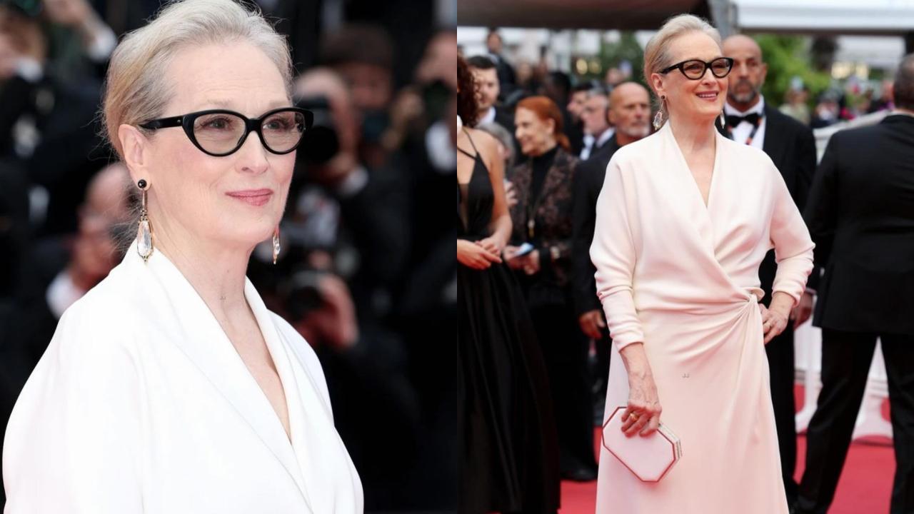 Cannes 2024: Meryl Streep wears Indian designer Hanut Singh's pendant earrings as she returns to the film festival after 35 years