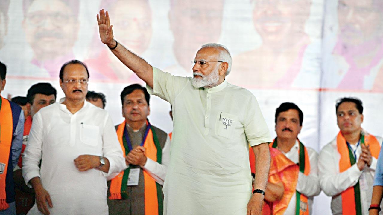Friday marked Modi’s second visit to the city within a week after a roadshow in Ghatkopar on Wednesday