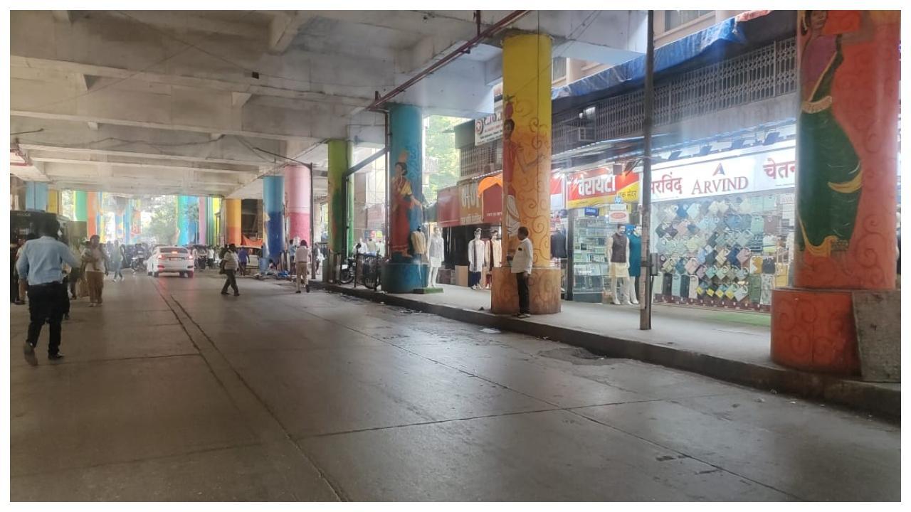 Ahead of Prime Minister Narendra Modi’s roadshow in Mumbai, there were no hawkers to be seen outside Ghatkopar Western Railway Station