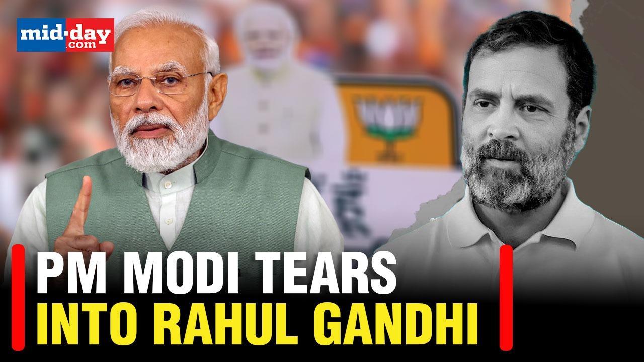 PM Modi brutally mocks Rahul Gandhi’s Khata-khat remark