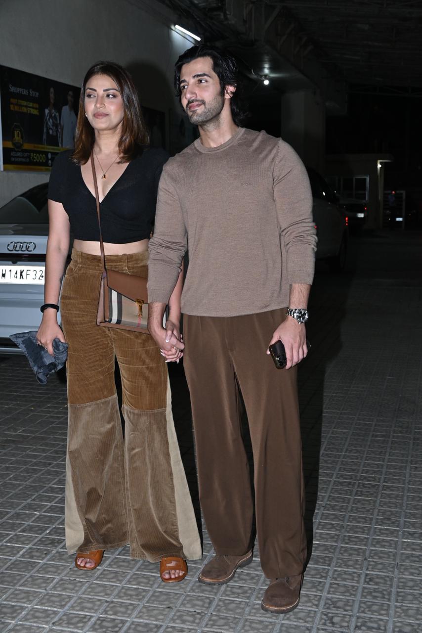 Aditya Seal was present at the screening with his wife