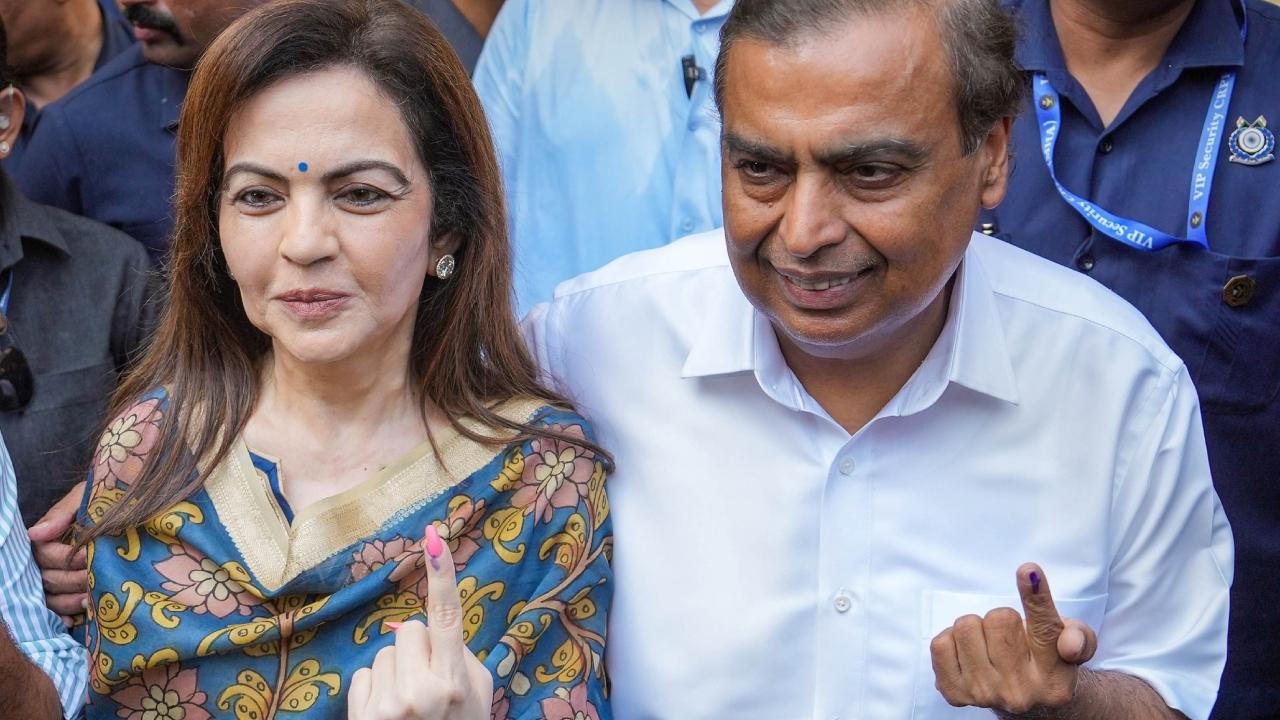 As voting kicked off in the Mumbai for the fifth phase of Lok Sabha elections 2024 on Monday, industrialists Mukesh Ambani, Ratan Tata, Kumar Mangalam Birla and Naresh Goyal, among others who reached at the polling stations to cast their votes