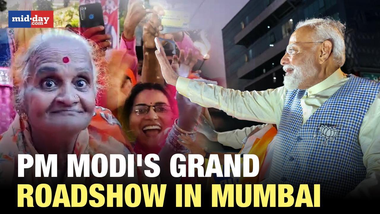 Lok Sabha Elections 2024: PM Modi's Spectacular Roadshow In Mumbai