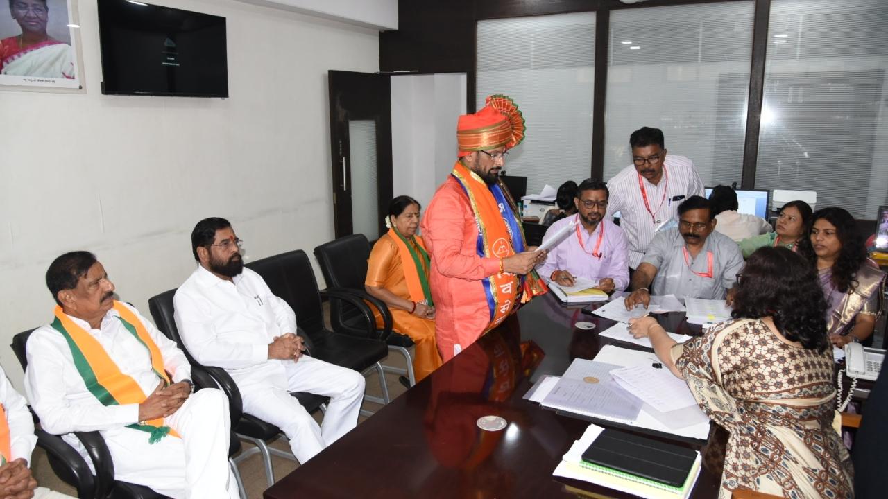 Talking to the media, Mhaske thanked PM Modi and Shinde, who heads the Shiv Sena, for fielding him from the Thane Lok Sabha seat