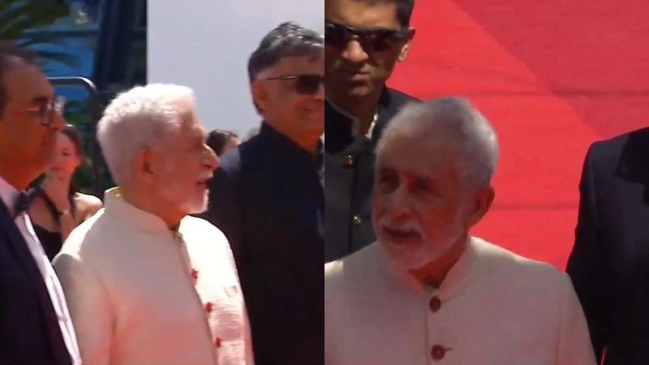 Naseeruddin Shah joins Prateik Babbar on 2024 Cannes film festival red carpet