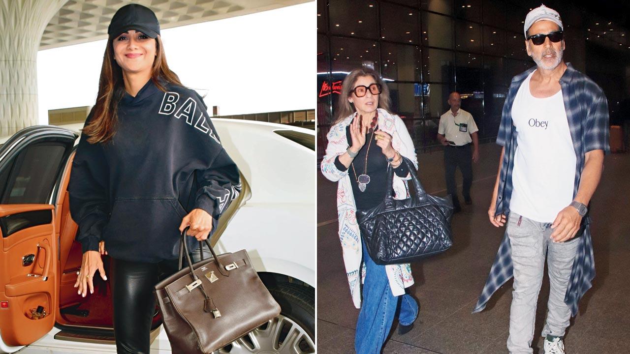 Leather in this heat?: Shilpa Shetty Kundra; Meri Saasu Maa: Akshay Kumar and Dimple Kapadia