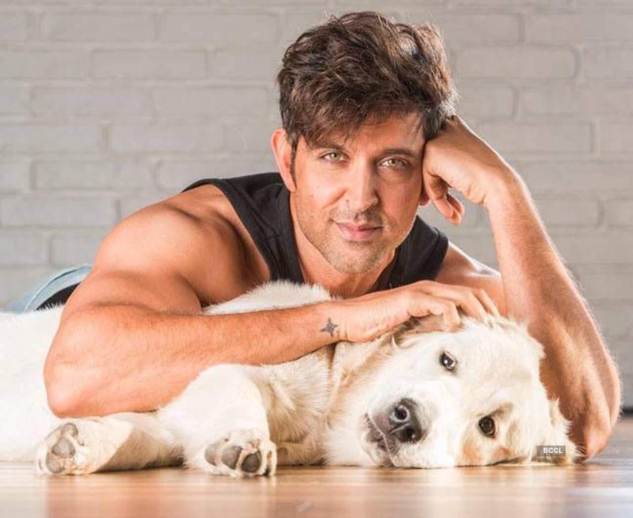 Hrithik Roshan adopted a stray puppy a few years ago and named him Mowgli