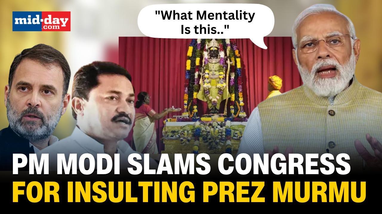 PM Modi Bashes Congress For Insulting Prez Murmu