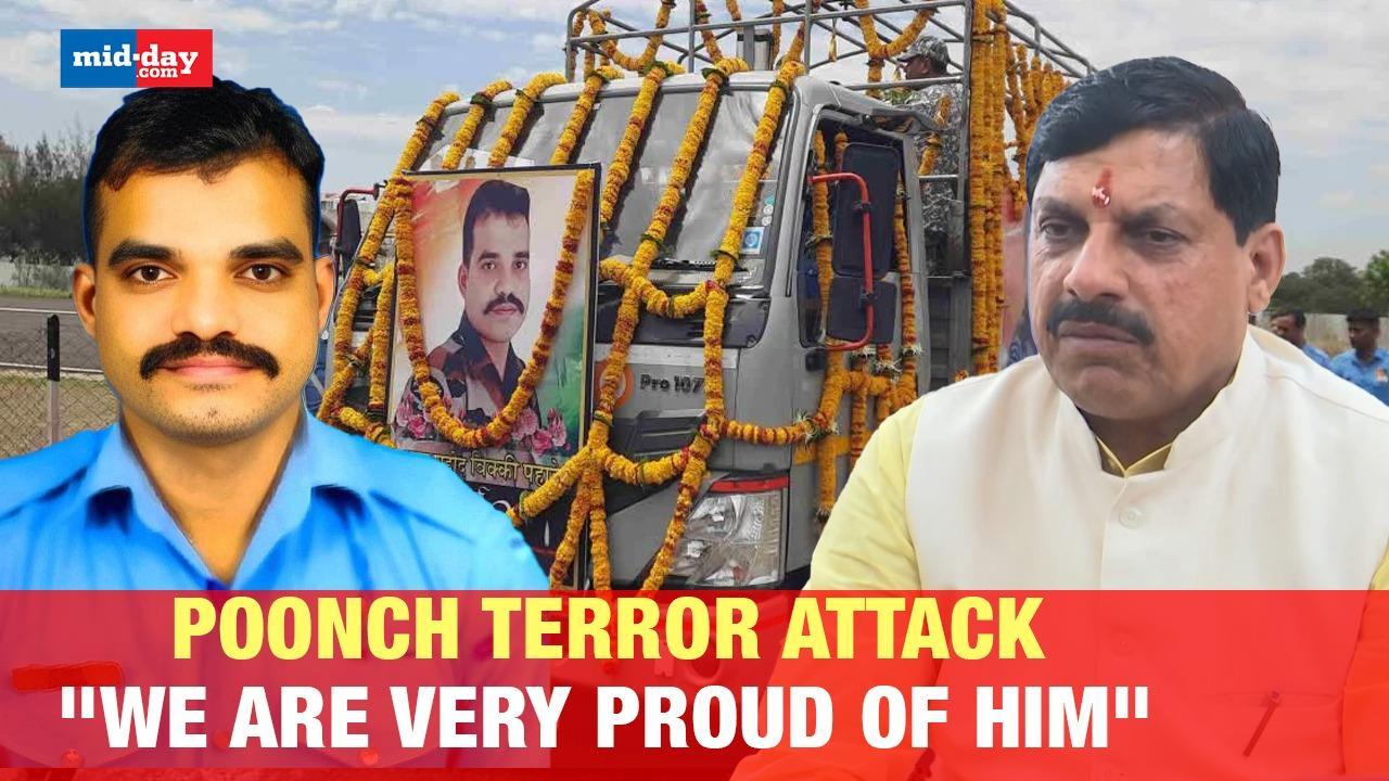 Poonch Terror Attack: MP CM Mohan Yadav Pays Tribute To Martyr Vikky Pahade