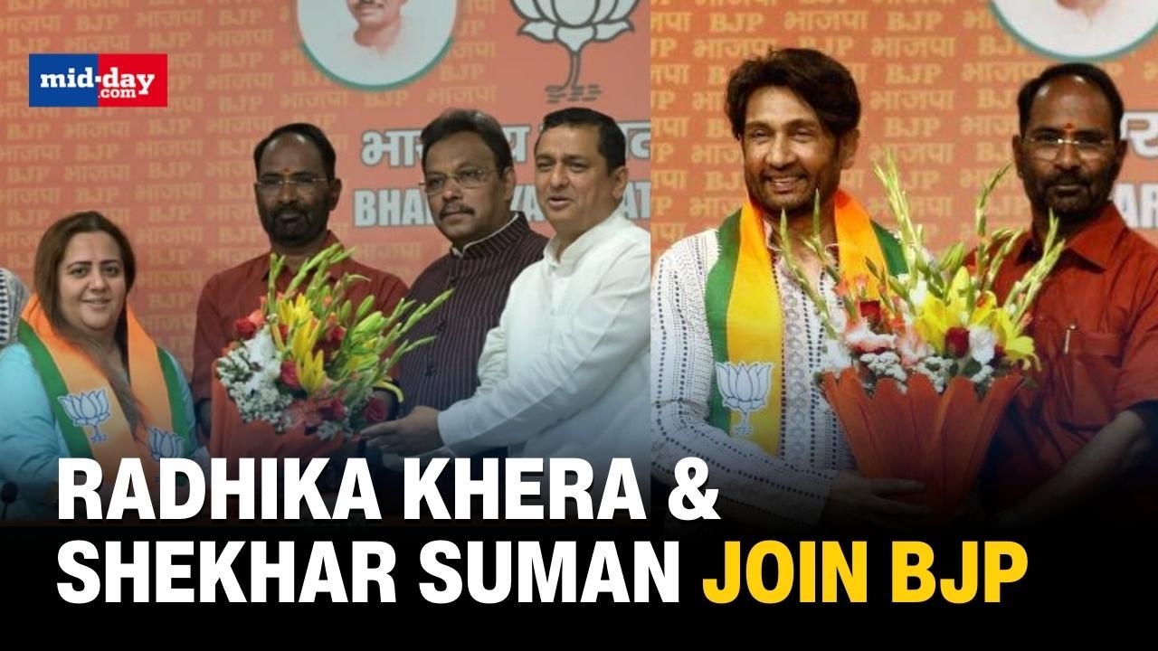 Former Congress Leader Radhika Khera & Actor Shekhar Suman Join BJP