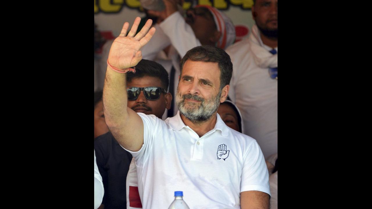 In Photos: Rahul Gandhi mocks PM Narendra Modi's 'sent by god' remark