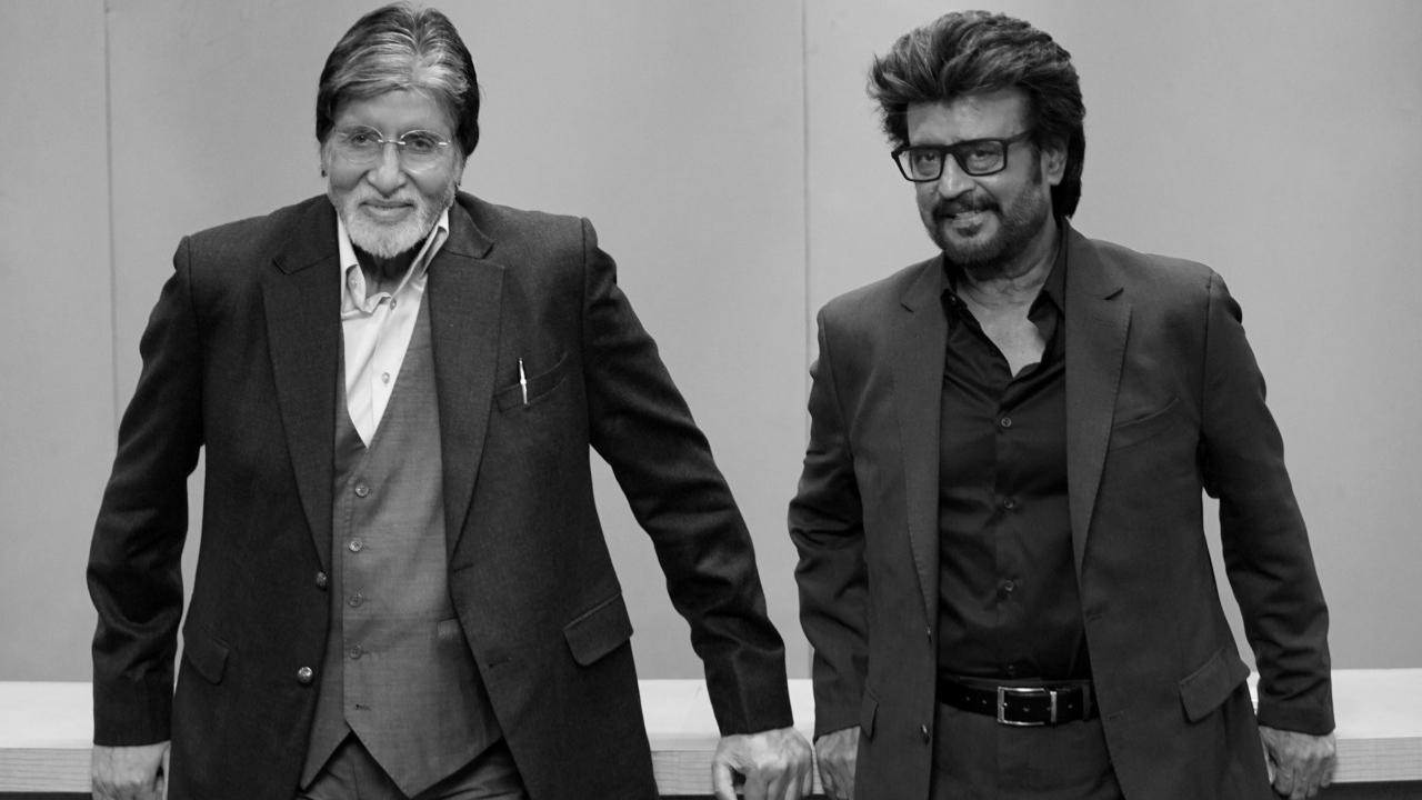 Amitabh Bachchan reunites with Rajinikanth on 'Vettaiyan' sets