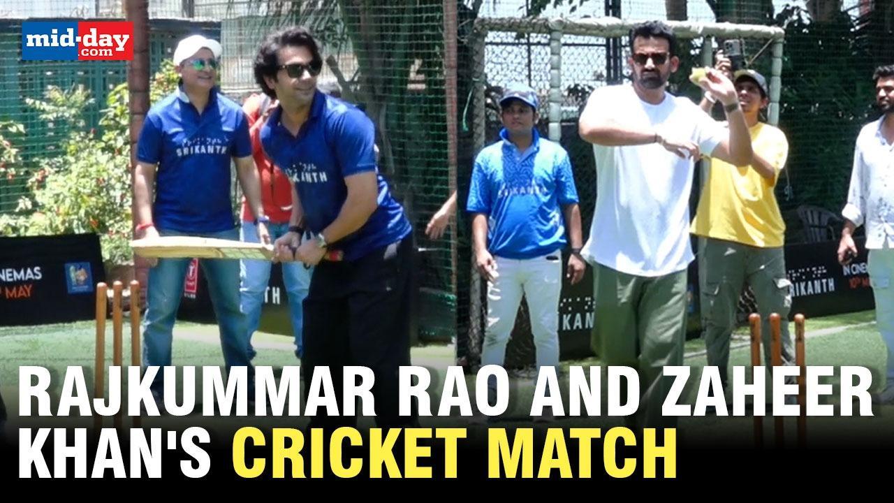 Srikanth: Rajkummar Rao, Zaheer Khan come together for cricket match