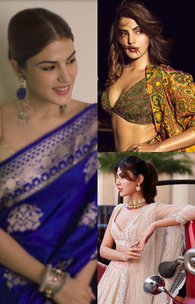 Rhea Chakraborty`s ethnic flair