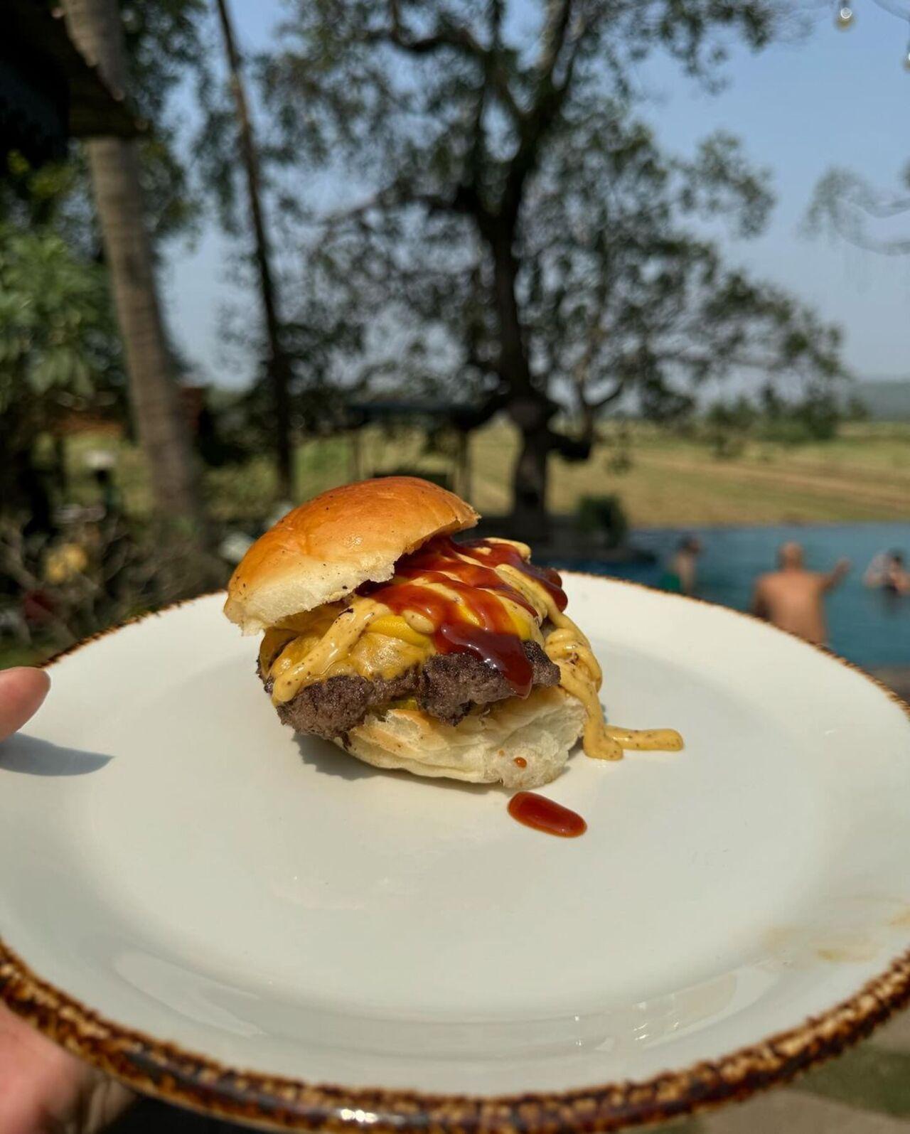 When Rhea went on a family vacation to Goa, she relished a home-style burger that was loaded with cheese. 