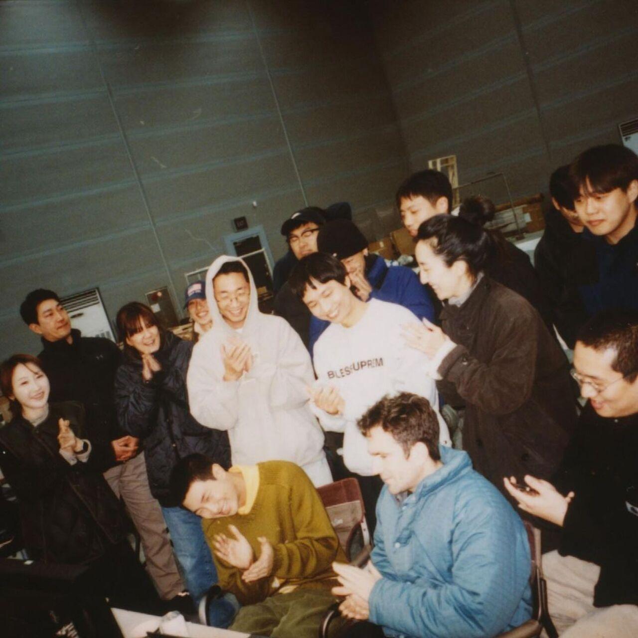 RM doesn’t shy away from appreciating his team members as seen here with him giving a round of applause. 