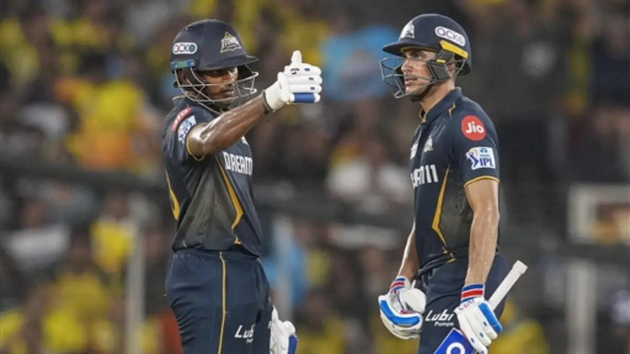 Shubman Gill and Sai Sudharsan's 210-run stand
In the IPL 2024 match against Chennai Super Kings, Gujarat Titans opening batsmen Shubman Gill and Sai Sudharsan registered a 210-run partnership for the first wicket. Gill scored 104 runs off 55 balls including 9 fours and 6 sixes, whereas Sudharsan smashed 103 runs in 51 balls which were laced with 5 fours and 7 sixes. The duo milked 210 runs which helped GT post 231 runs on board against CSK