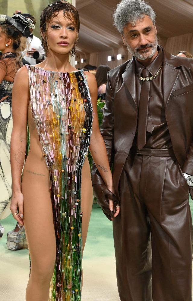 Rita Ora wore a risque sheer dress at the MET Gala 2024 red carpet