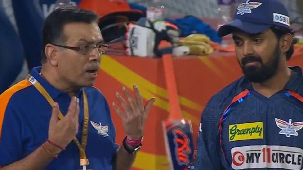 KL Rahul-Sanjeev Goenka's banter
Following the defeat against Sunrisers Hyderabad, Lucknow Super Giants' owner Sanjeev Goenka was seen having upset conversations with his team's captain KL Rahul. Later, Goenka was also seen talking to head coach Justin Langer. The conversation video between Goenka and Rahul took the internet ablaze