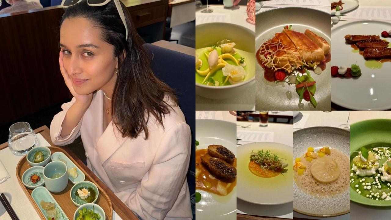 Shraddha Kapoor shows off her 7-course vegan meal