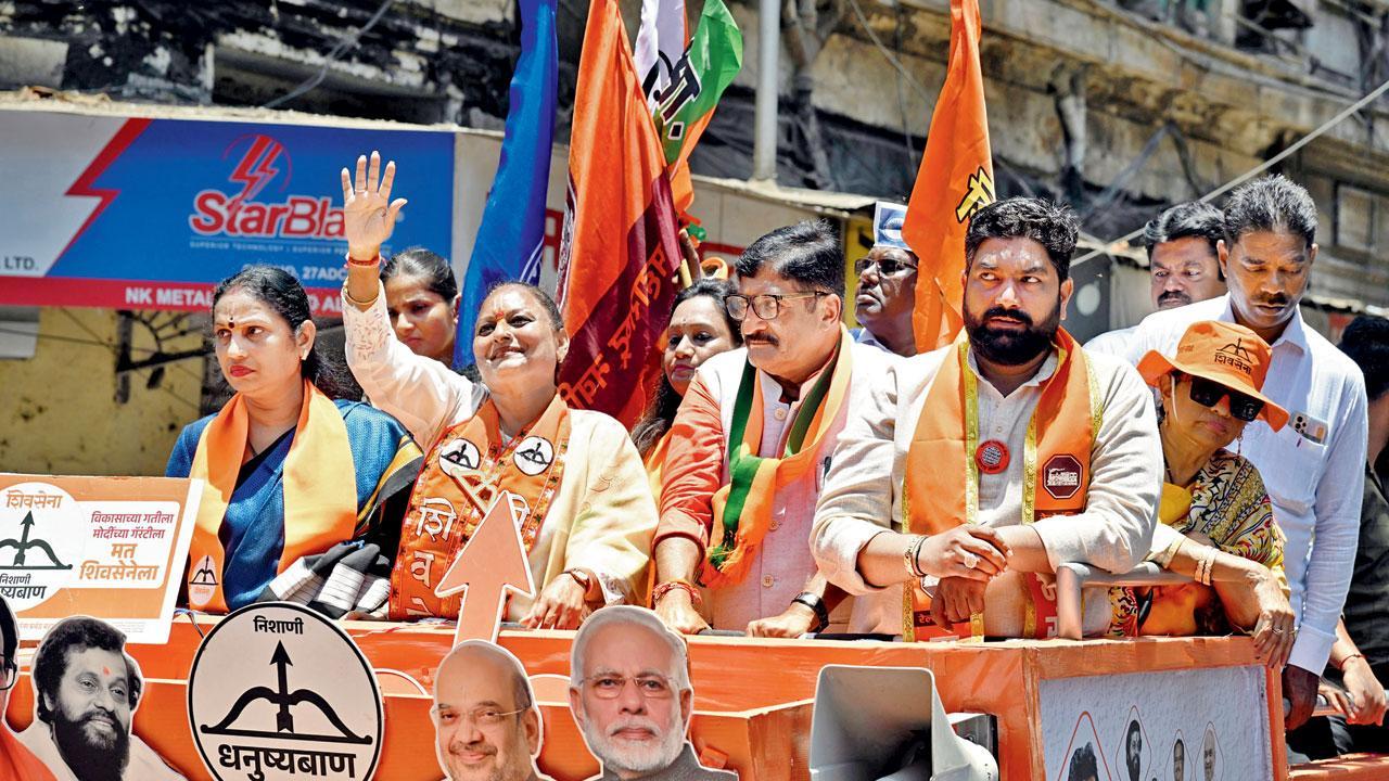 Lok Sabha elections 2024: MNS conspicuous by near absence at Shiv Sena candidate’s rally