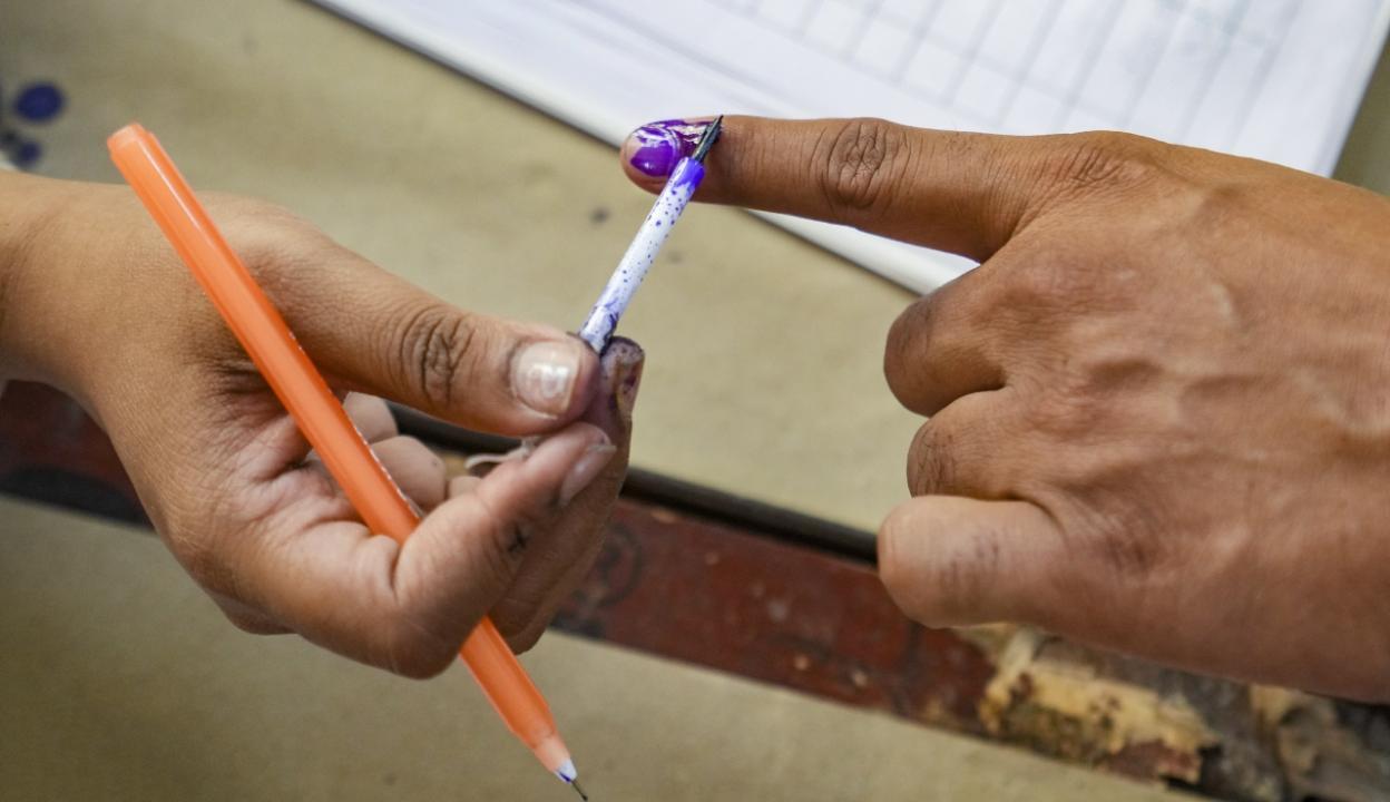 IN PHOTOS: 59.06 per cent voter turnout in phase six of Lok Sabha Elections 2024