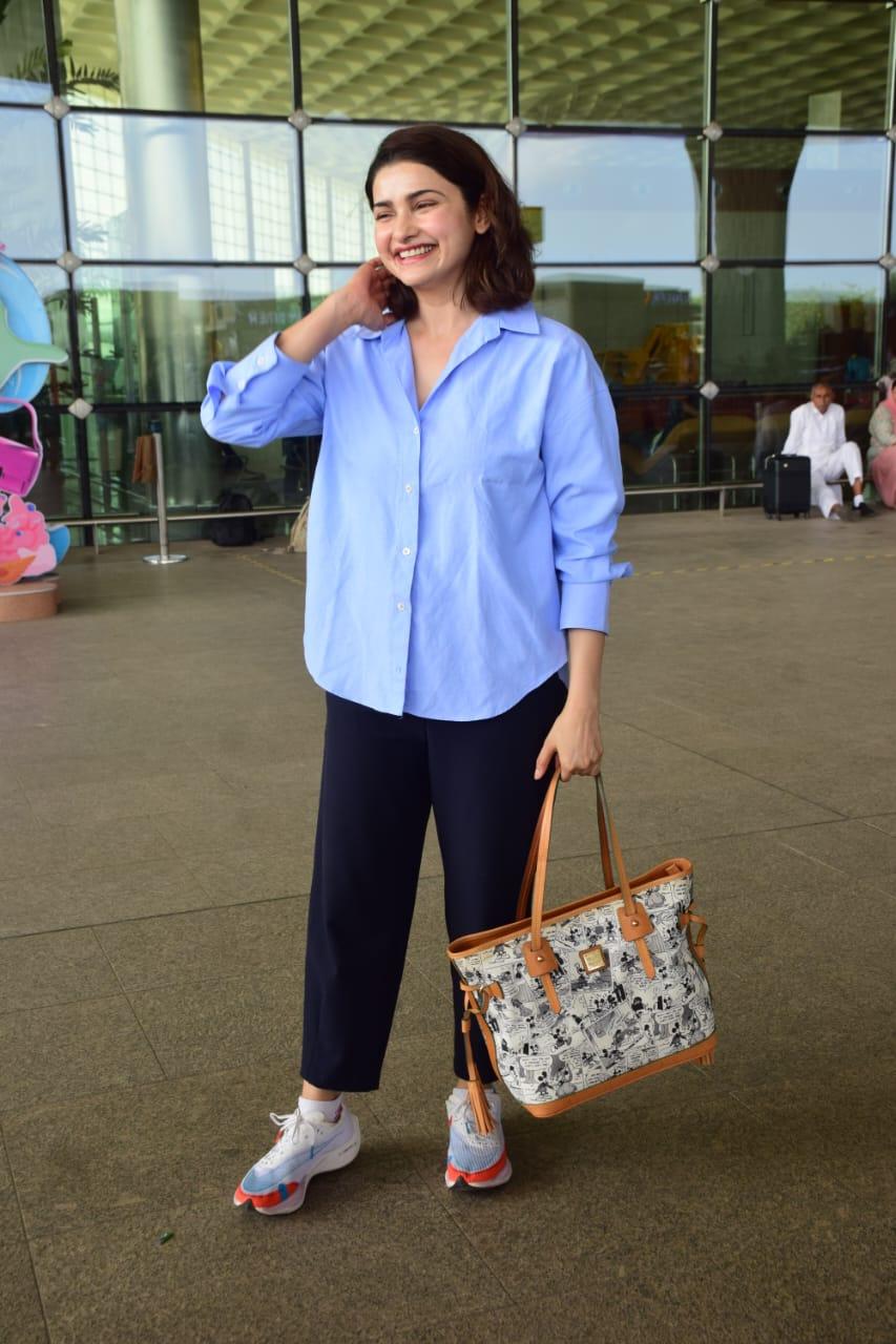 Prachi Desai never disappoints her fans. The actress looked super cute in casual and comfy outfits