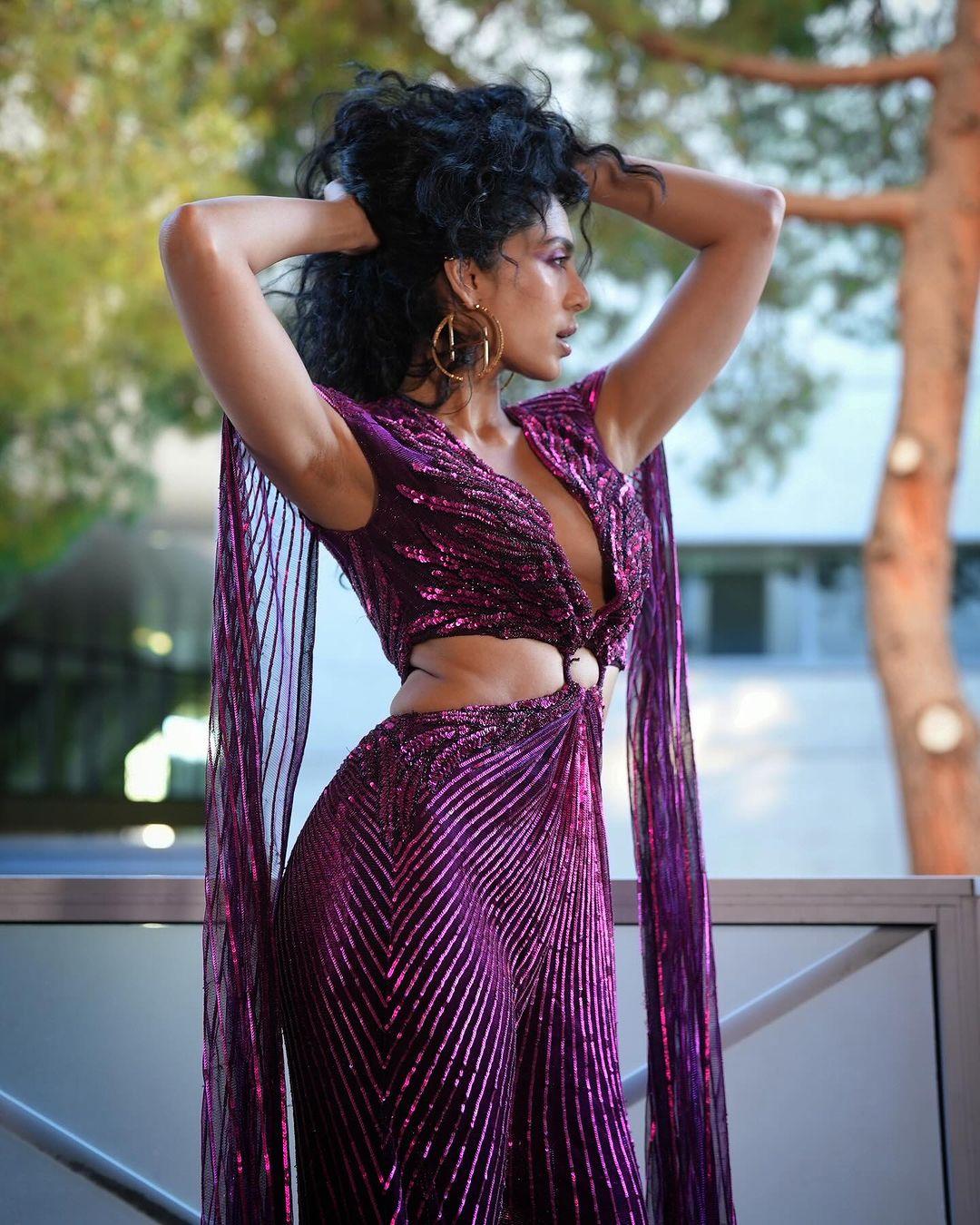 For Cannes, Sobhita chose a dress by popular Indian designer Namrata Joshipura.