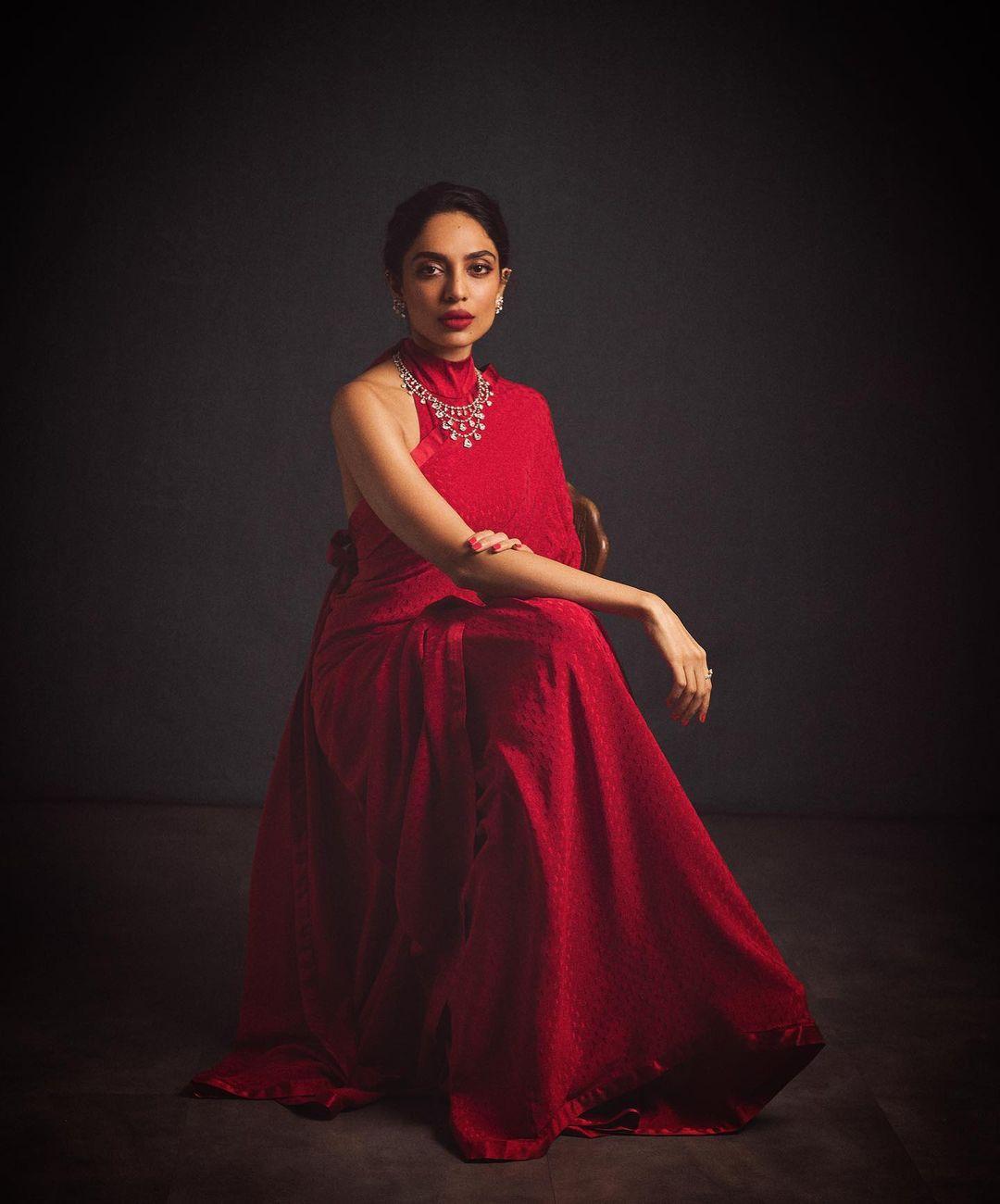 Embracing her dark feminine style with an Indian twist, Sobhita Dhulipala wore a Sabyasachi outfit for an event.