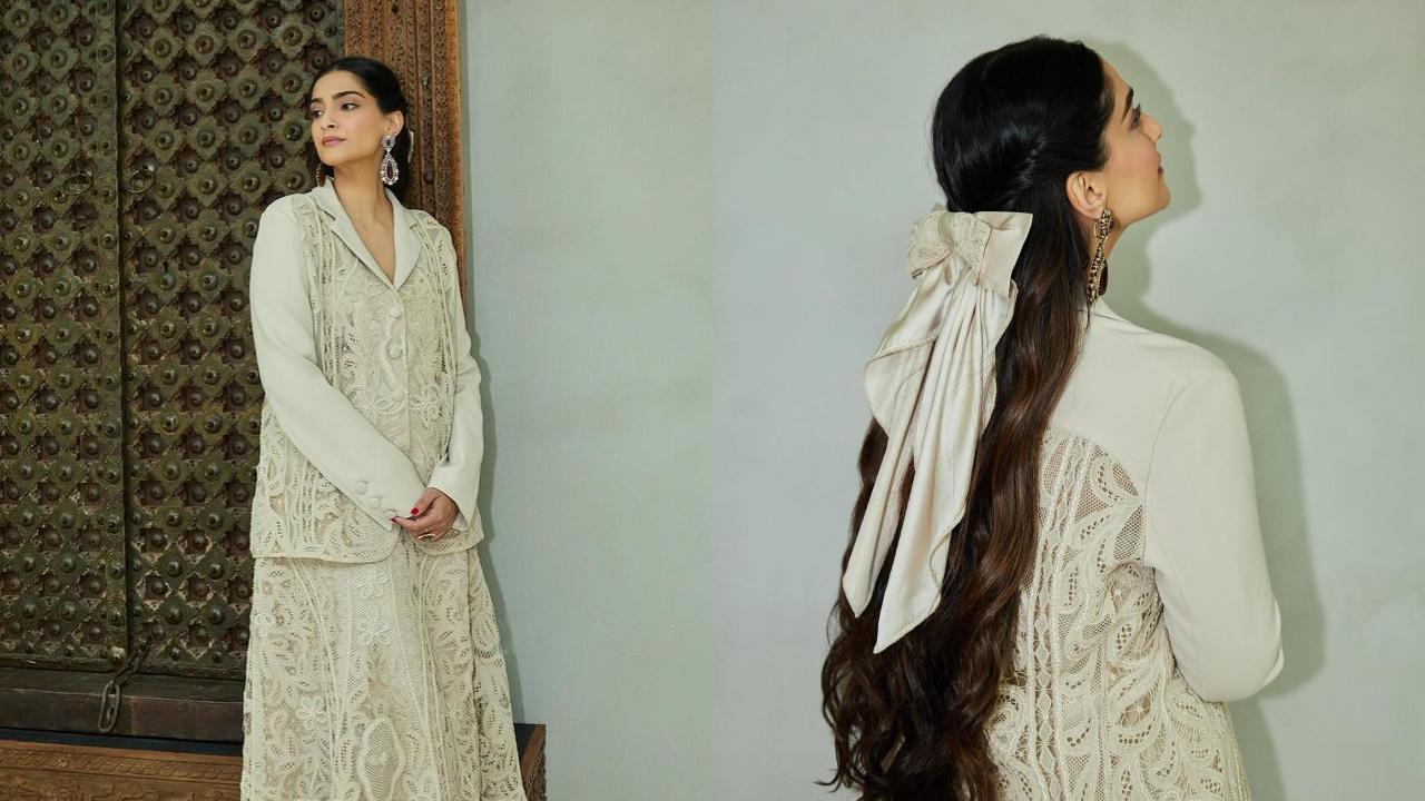 Sonam Kapoor's yet another take on the bow trend in a Rs 2.3 lakh outfit 