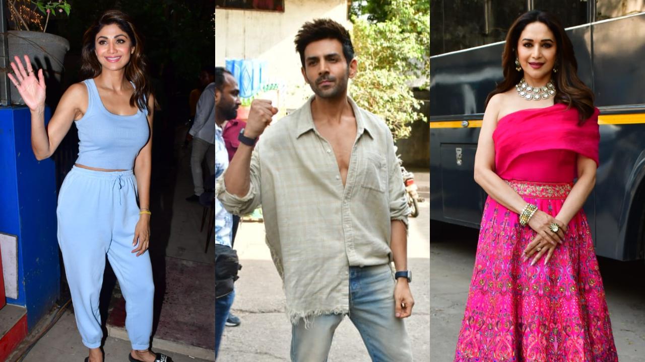 Spotted in the city: Shilpa Shetty, Kartik Aaryan, Madhuri Dixit and others