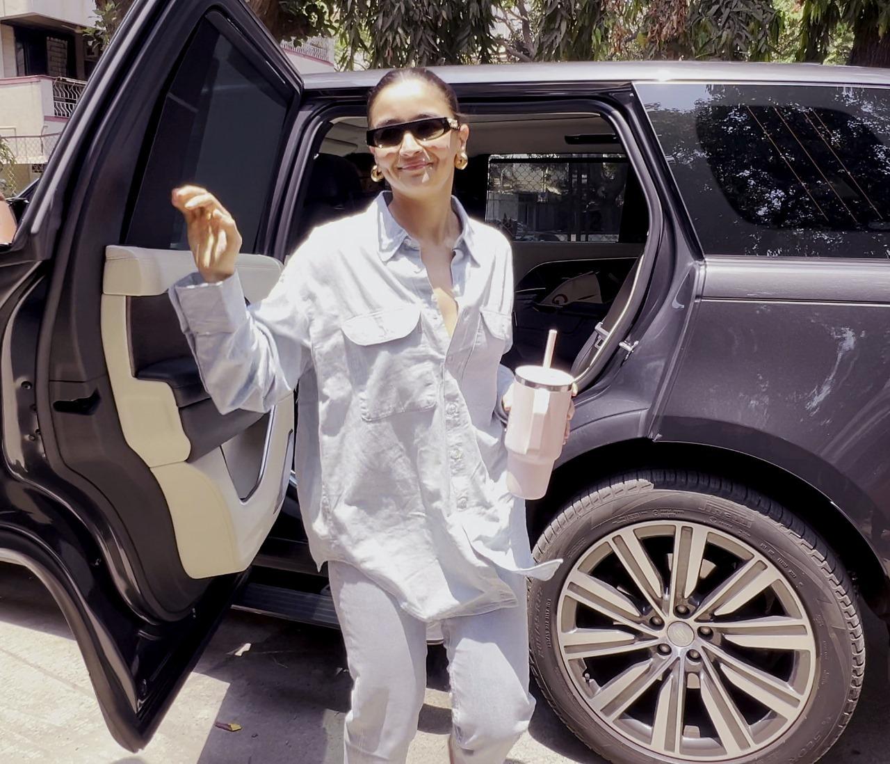 Alia Bhatt, who returned from the MET Gala 2024 was seen fulfilling her professional commitments. 