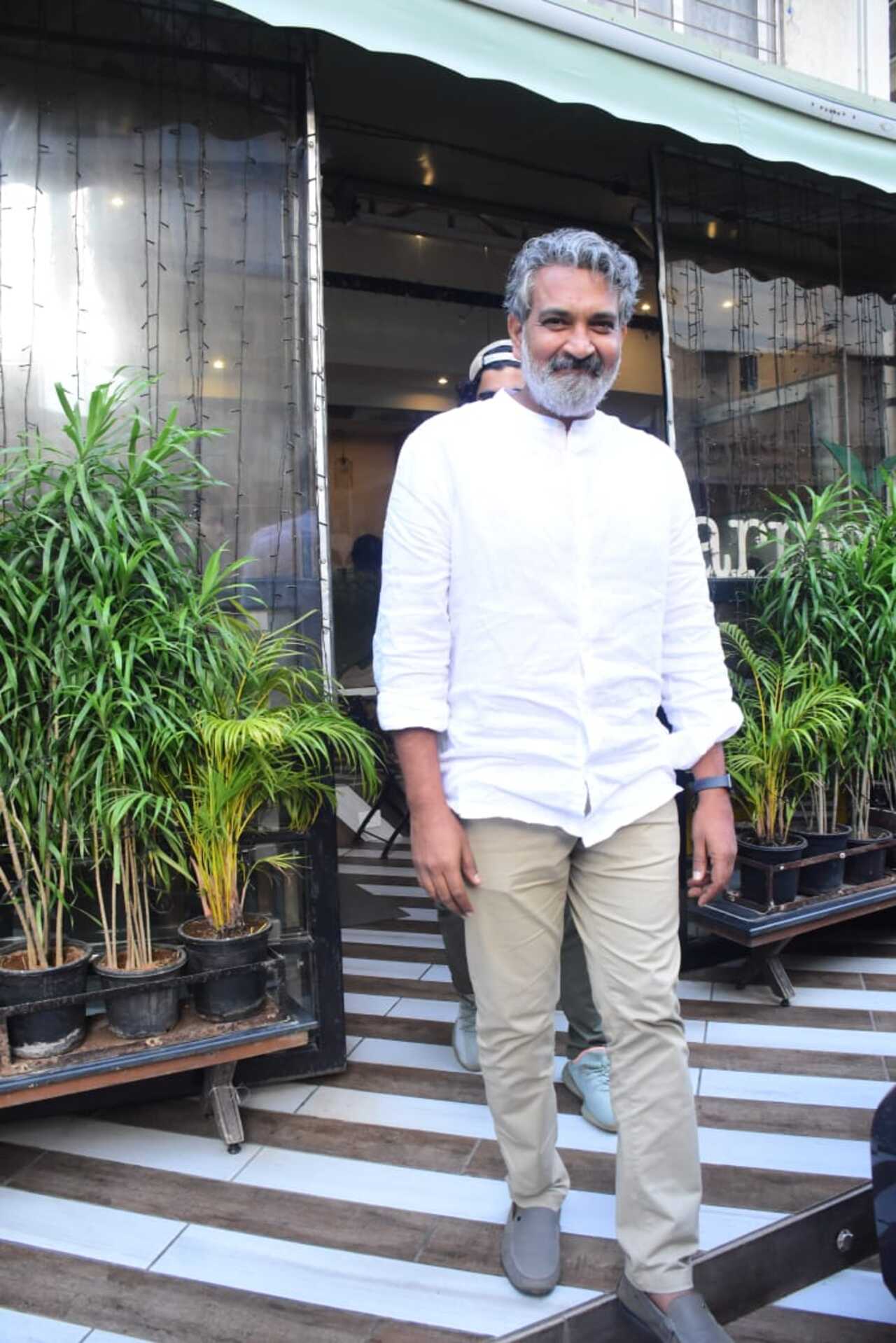 SS Rajamouli spotted in the city with his family