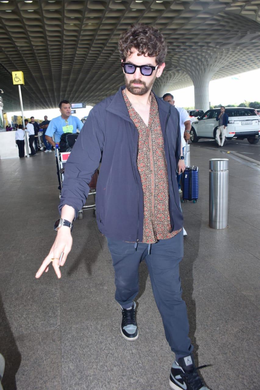 Neil Nitin Mukesh was papped at the airport as he jetted off