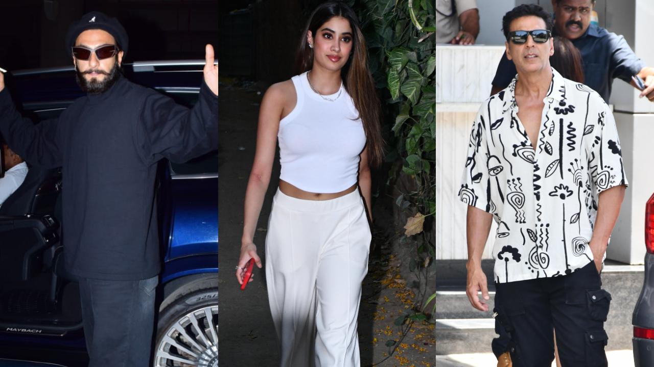 Spotted in the city: Ranveer Singh, Janhvi Kapoor, Akshay Kumar and others
