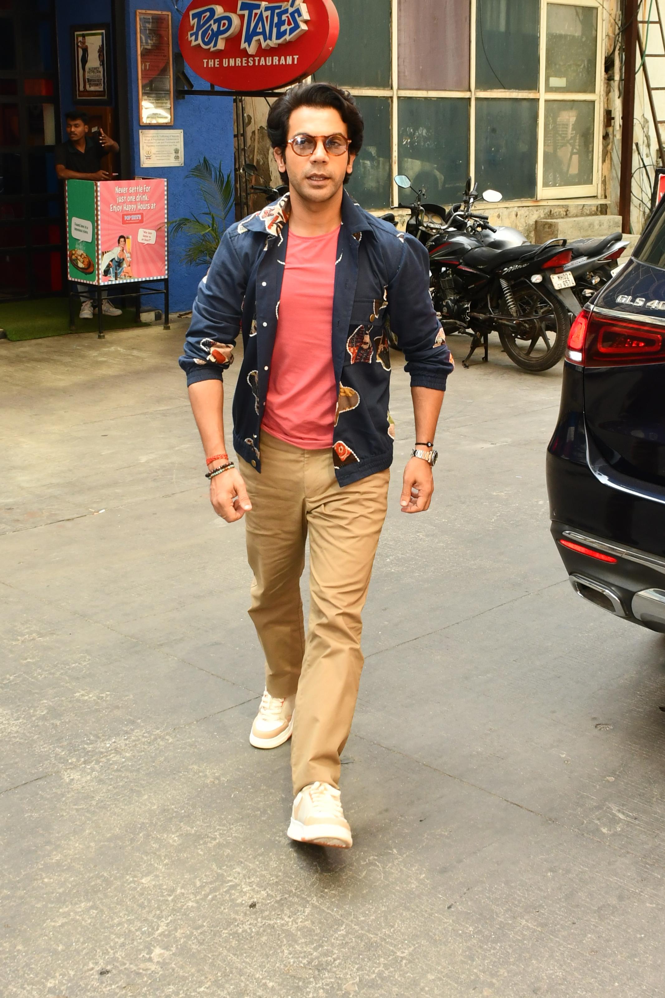 Rajkummar Rao was also clicked as he went to promote the upcoming sports drama