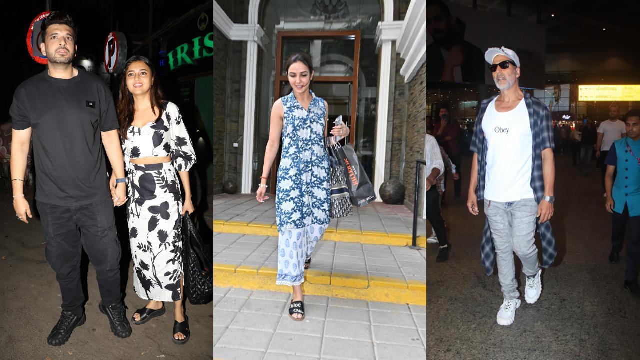 Spotted in the city: Karan Kundrra, Tejasswi Prakash, Akshay Kumar and others