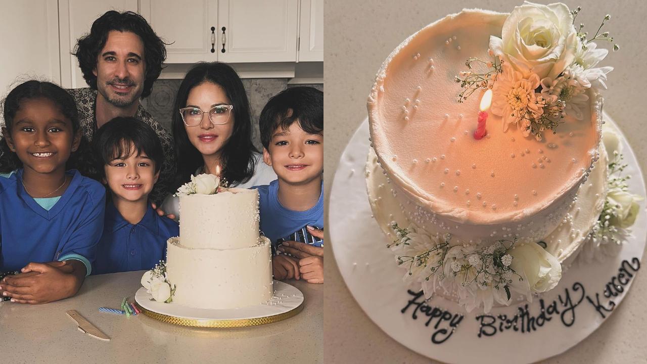 Sunny Leone shares birthday cake picture with her real name written on it 