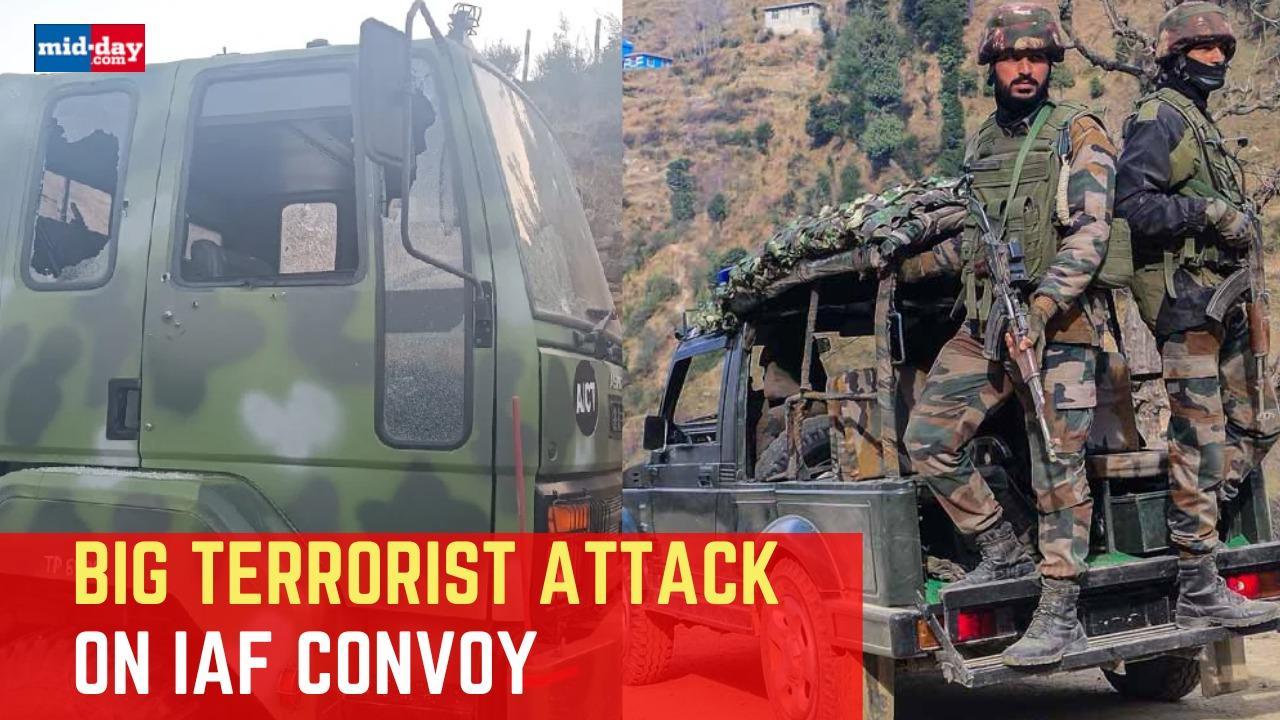 Indian Air Force Convoy Attacked By Terrorist In J&K's Poonch, 5 Injured 