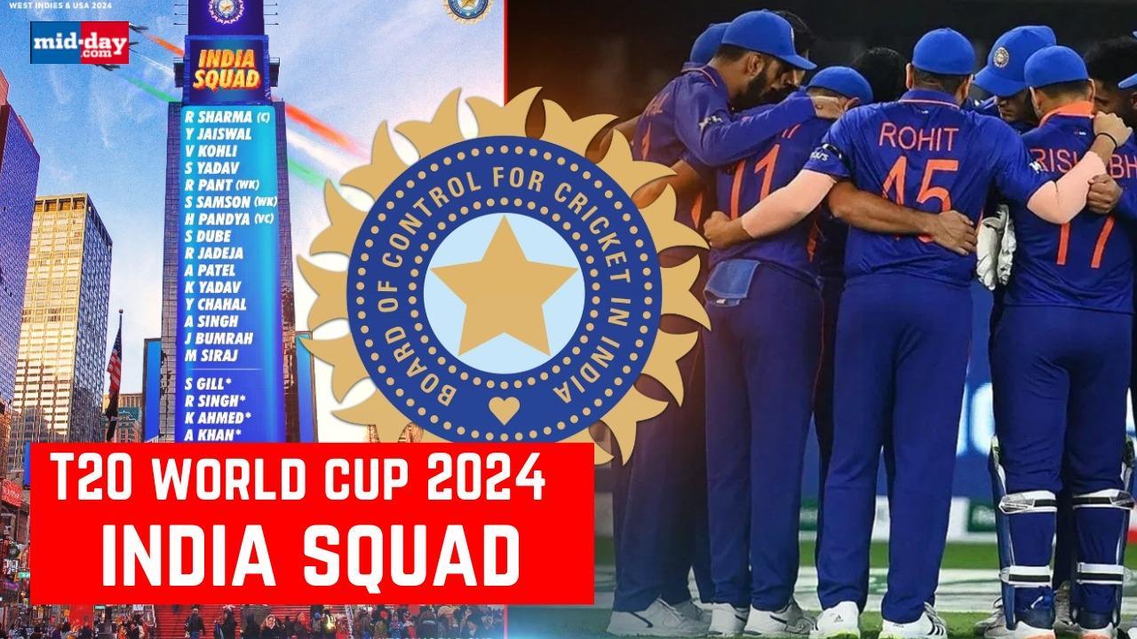 T20 World Cup 2024: India’s full lineup announced