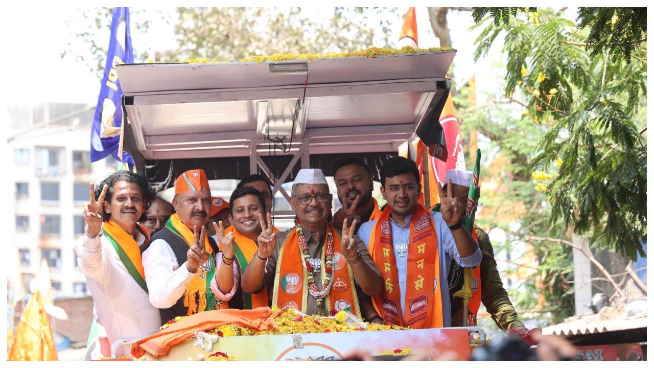 Earlier this week BJP Yuva Morcha President Tejsvi Surya held two rallies in Mumbai in support of candidates Mihir Kotecha and Ujjwal Nikam